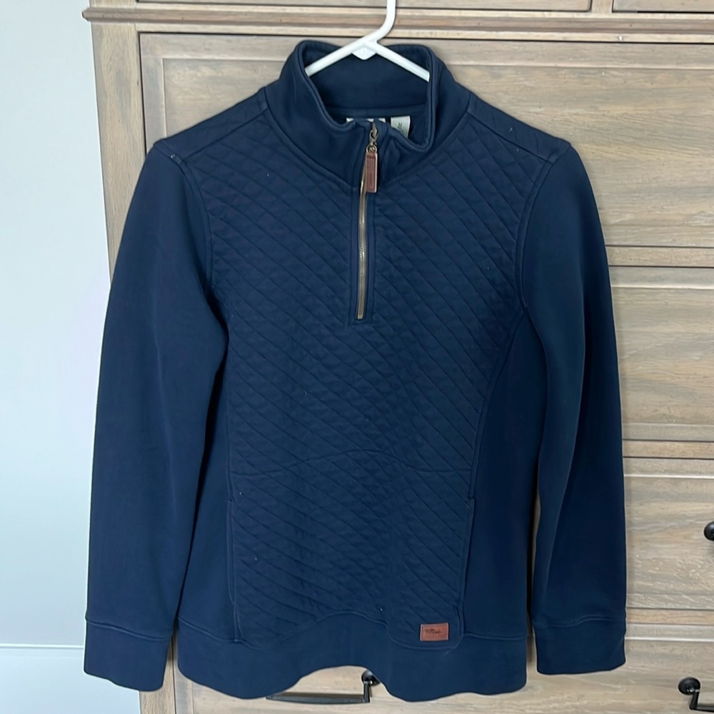LL Bean Women’s Quilted Quarter Zip Pullover - Picture 2 of 6